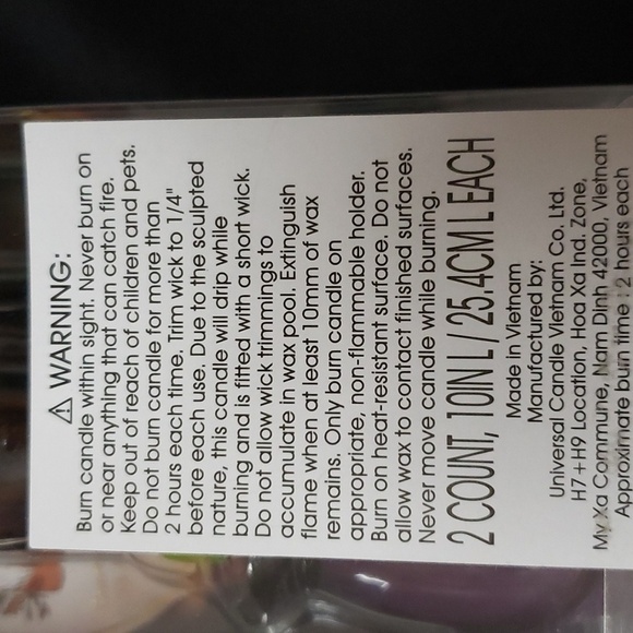 Universal Candle 10-inch Gnomes in Wizard Hats Taper Candles - Picture 5 of 6